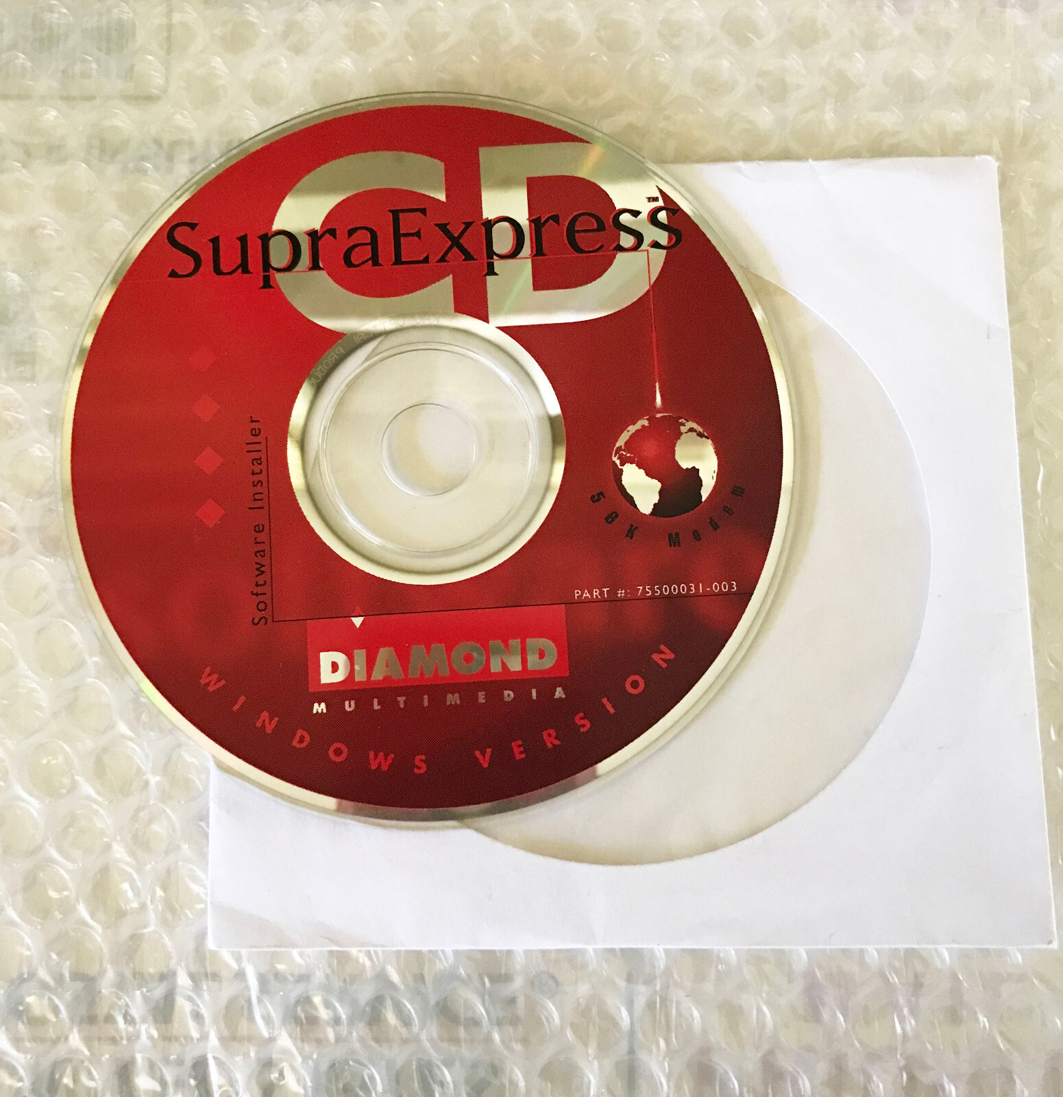 Vintage Diamond SupraExpress 56/56sp Modem Windows PC CD-ROM -Warcraft II DEMO