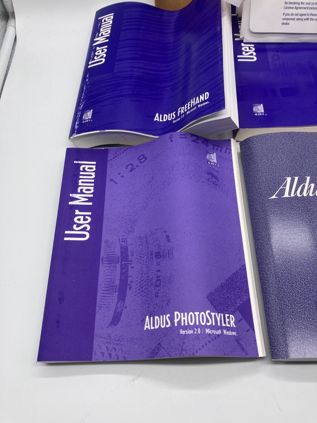 Aldus Photostyler + Freehand Manuals + 30+ Floppy Discs in Envelopes