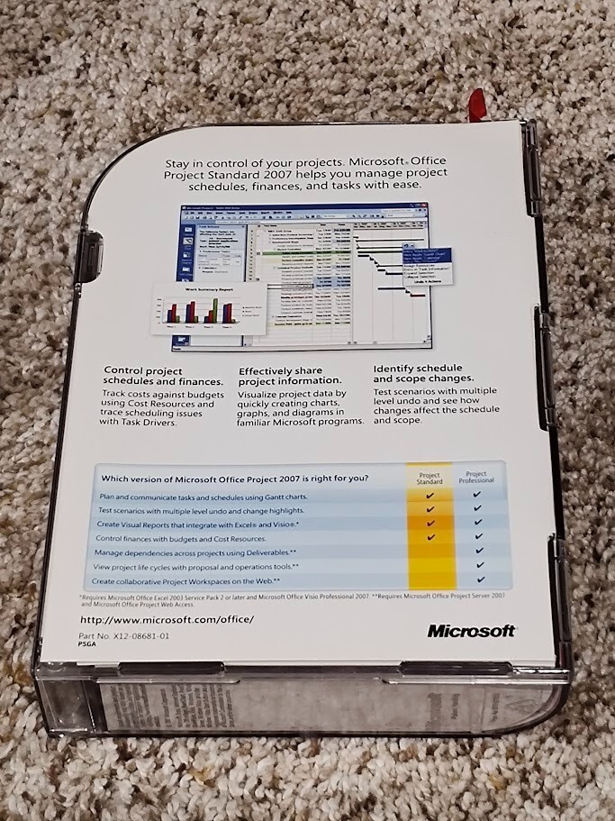 Microsoft Office Project Standard 2007 Academic DVD Full Version