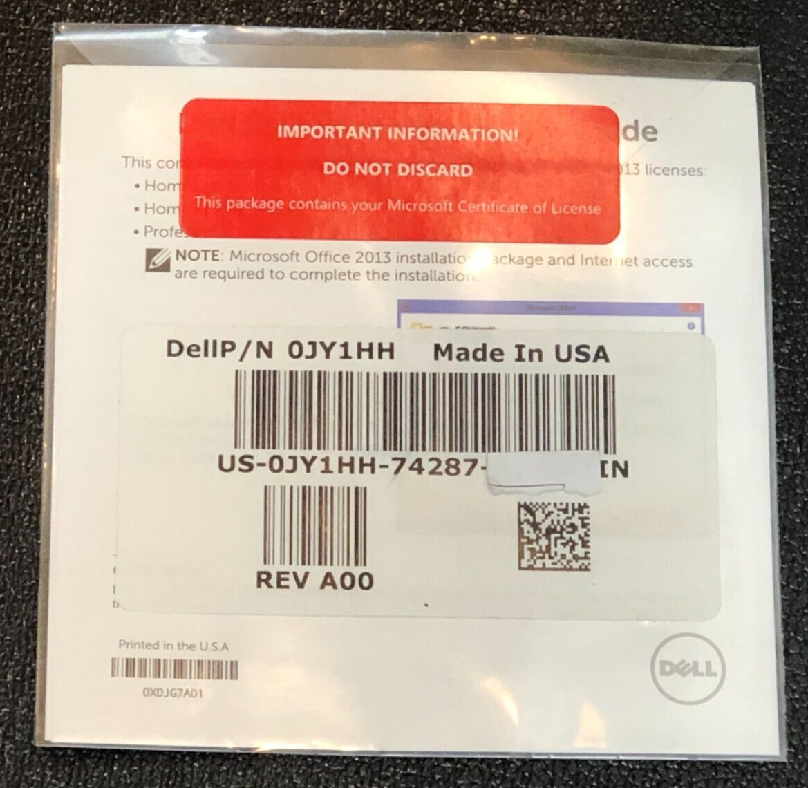 Microsoft Office Professional 2013 Full Retail Product Key Card BRAND NEW