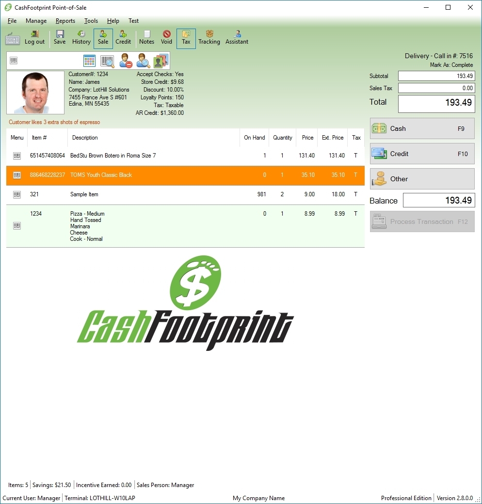 Point of Sale POS SOFTWARE with Inventory & Customers for Retail – CashFootprint