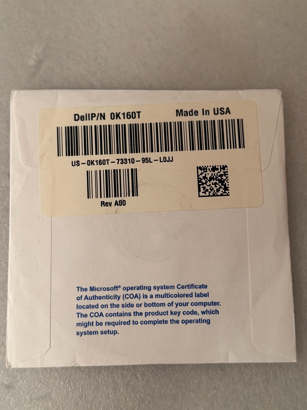 Dell Microsoft Windows XP Professional with Service Pack 3 Reinstallation CD