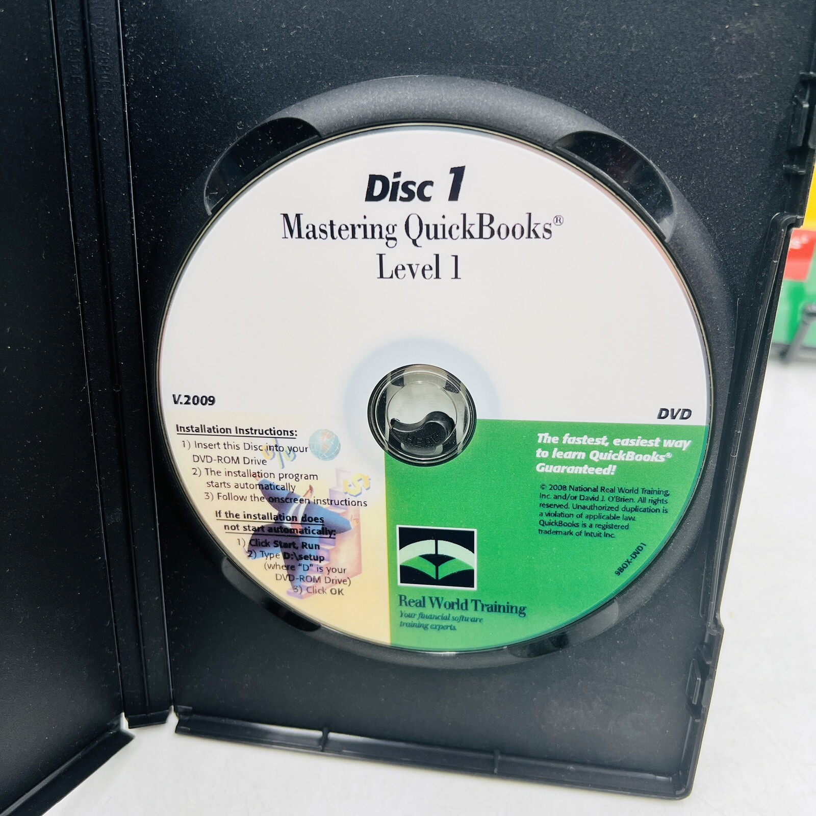 Mastering QuickBooks Real World Training 2 DVD Set Office Business Software