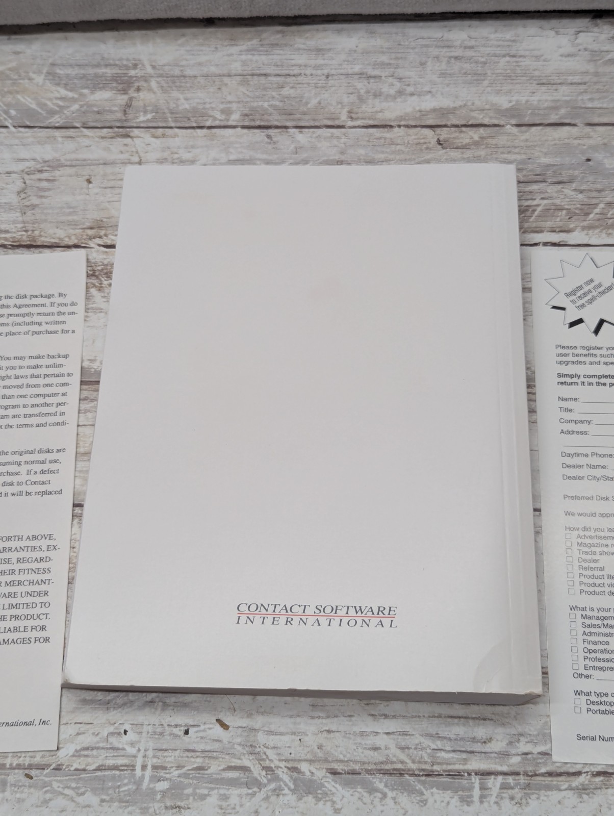 1st Act Contact Management Software Dos Version 1991 3.5 Floppy