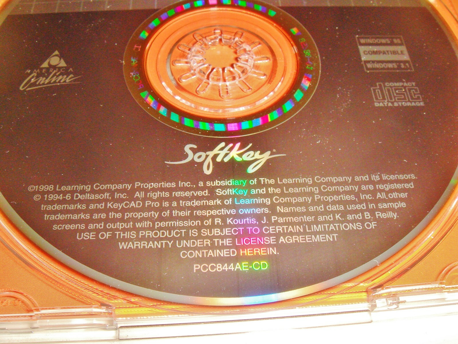 Key CAD Pro KeyCad For Windows Win 95 Softkey CDROM For PC / Compatible + Book