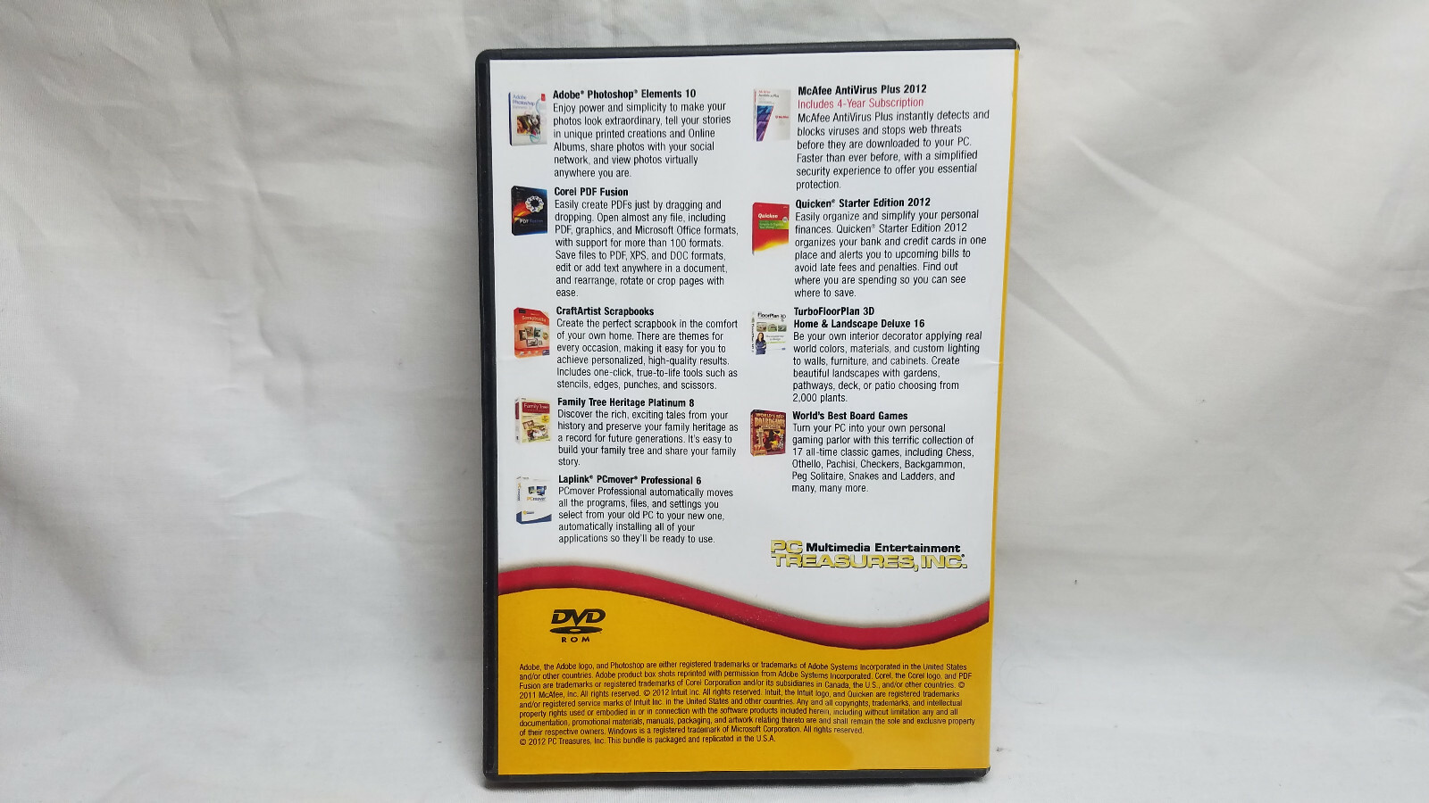 PC Pro Software Suite PC Treasures – Photoshope, Corel, Quicken, McAfee & More