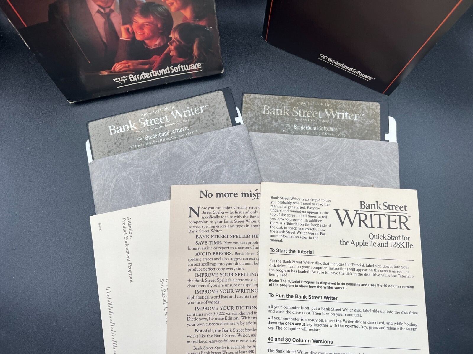 Bank Street Writer Software – Apple IIc / IIe, 1984 Broderbund, Complete in Box