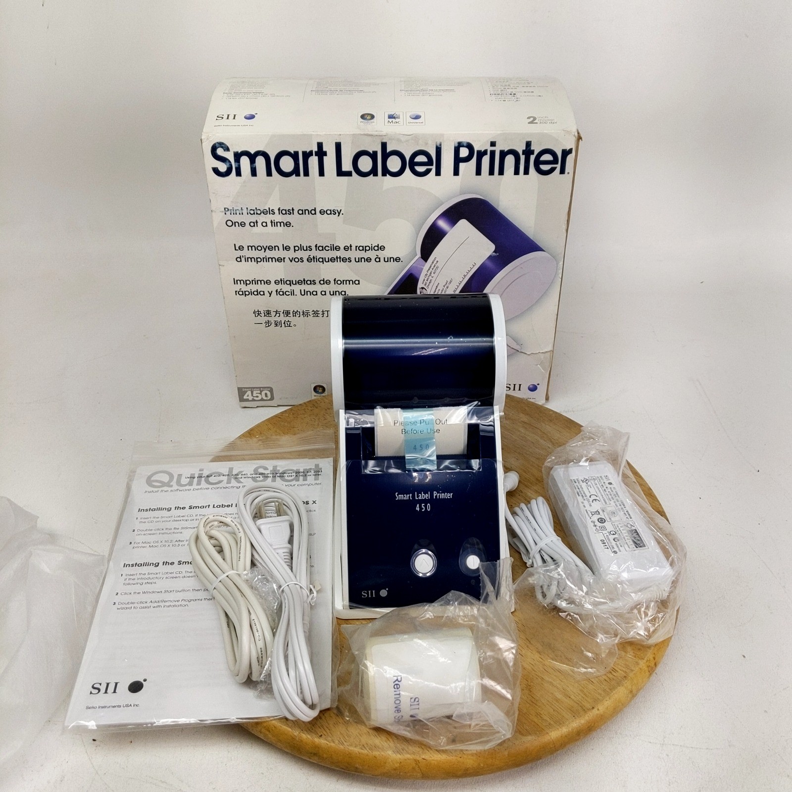 Seiko SII Smart Label Printer 450 Thermal Printer SLP 450 New Open Box