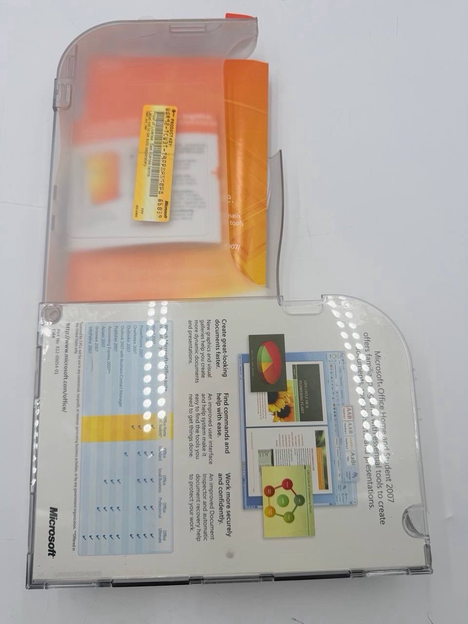 Microsoft Office Home and Student 2007 CD w/ Case & Manuals Word Excel