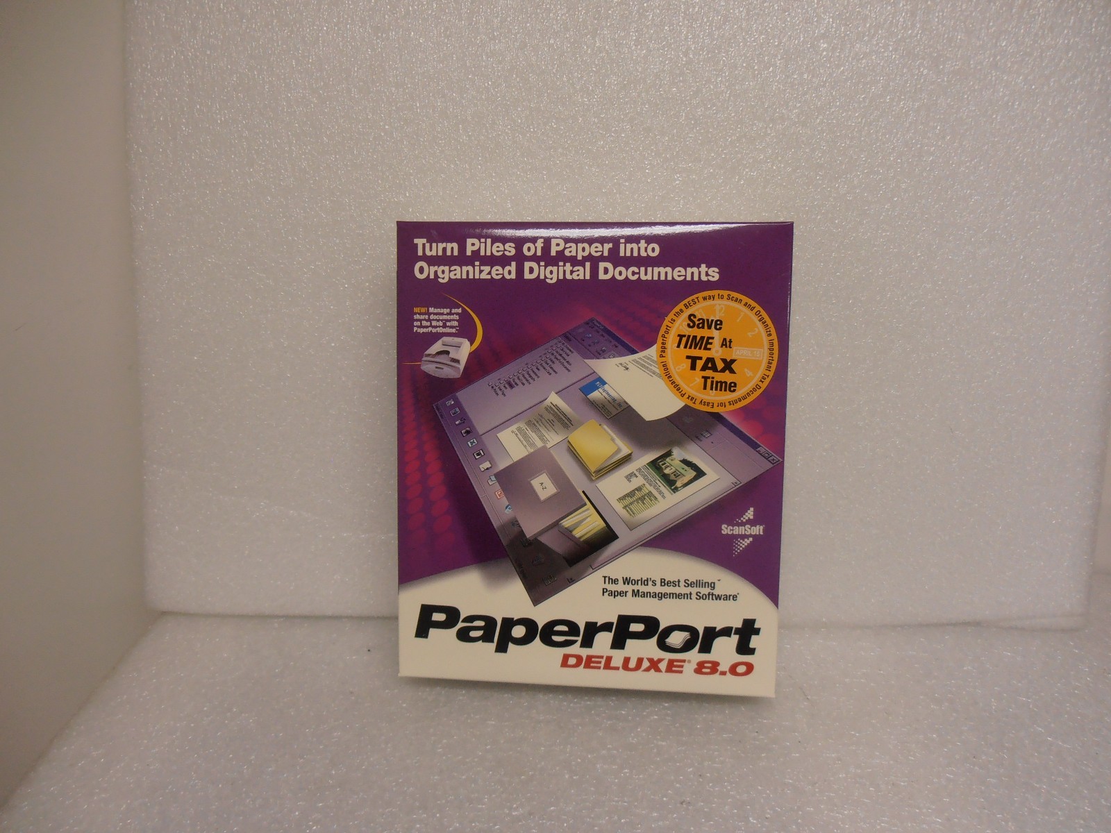 ScanSoft Paperport Deluxe 8 New In Sealed Retail Box!