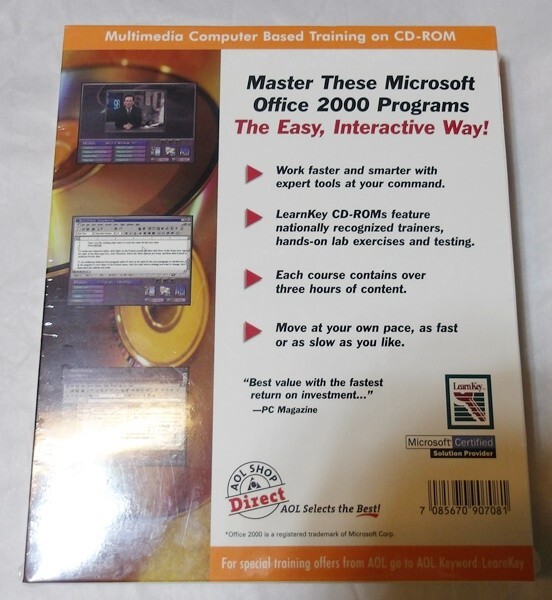 OFFICE 2000 MULTIMEDIA COMPUTER BASED TRAINING ON CD-ROM BY LEARNKEY – NEW
