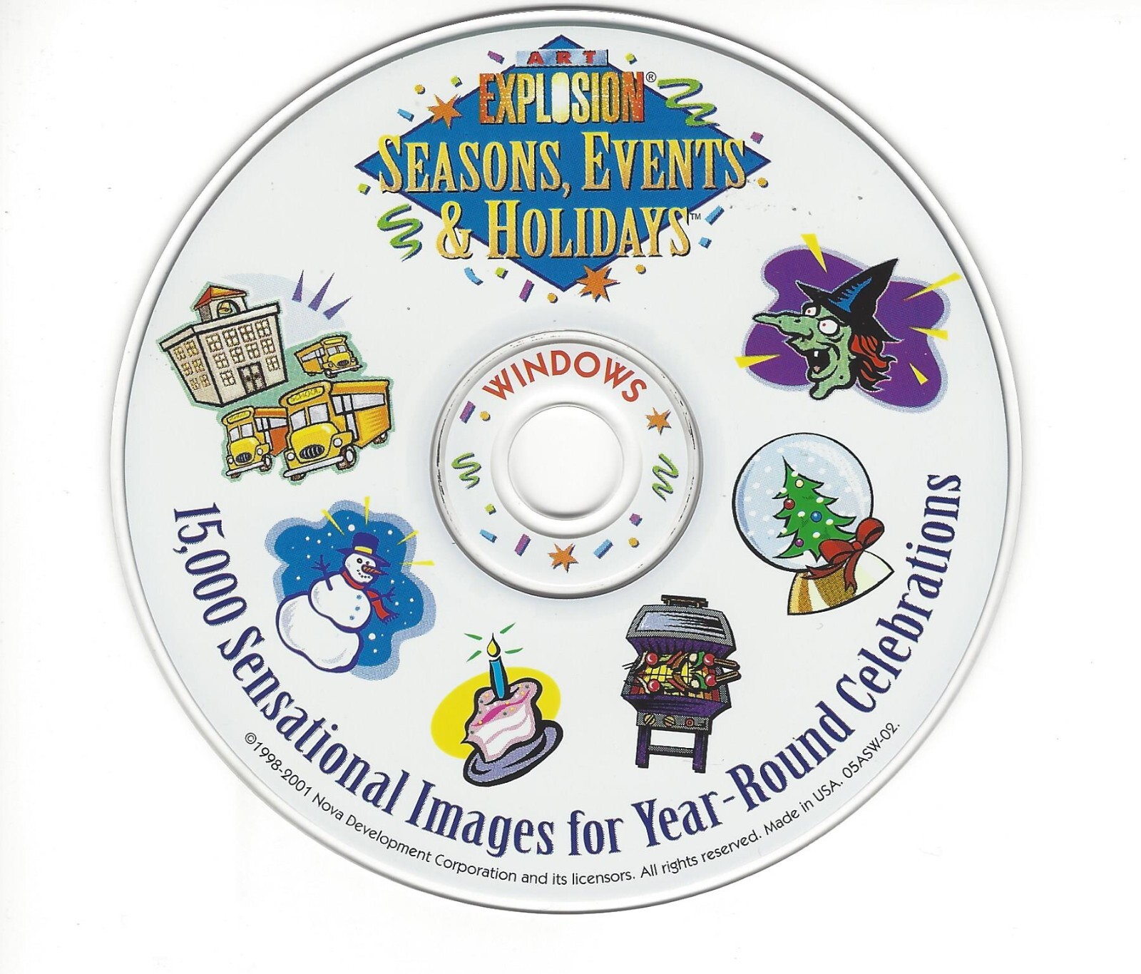 Art Explosion Seasons, Events & Holidays Clip Art Images Windows PC Software CD-