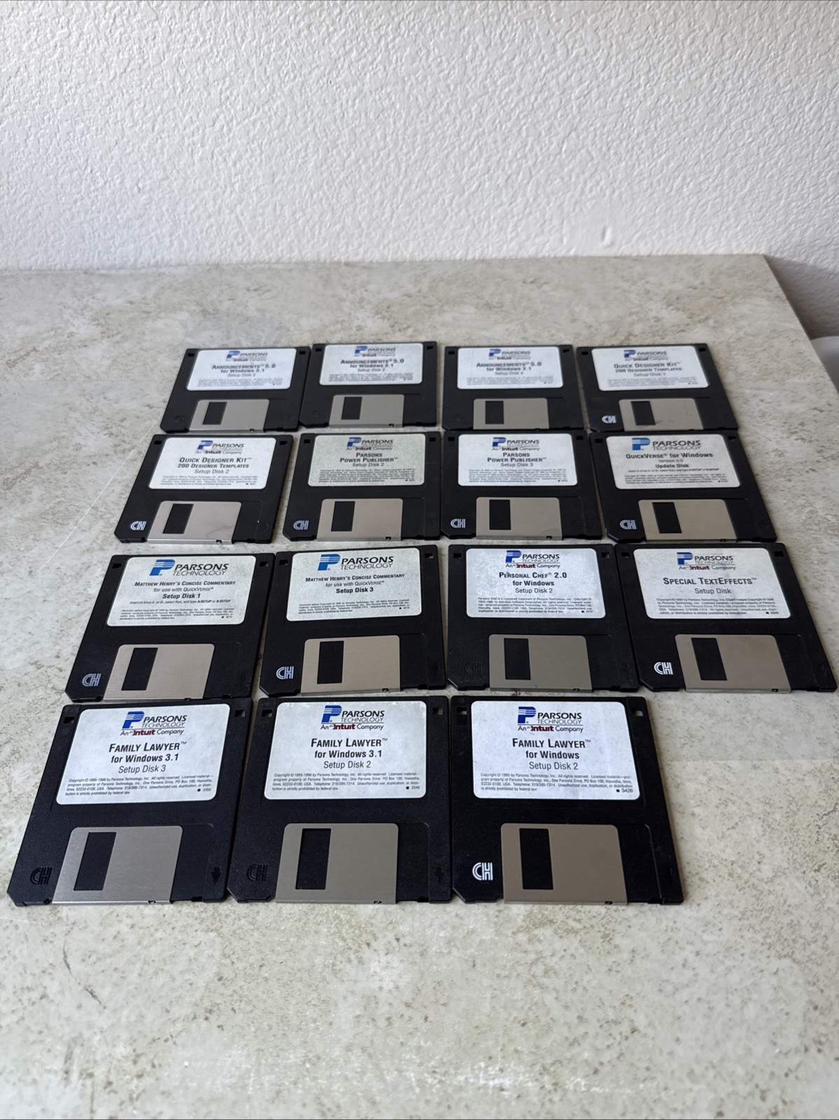 Parsons Technology Software Windows 3.5″ Floppy Medical History Legal Images