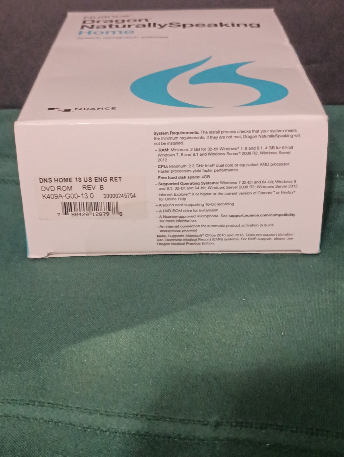 Nuance Dragon Home Speech Recognition Software Version 13 Open Box Never Used