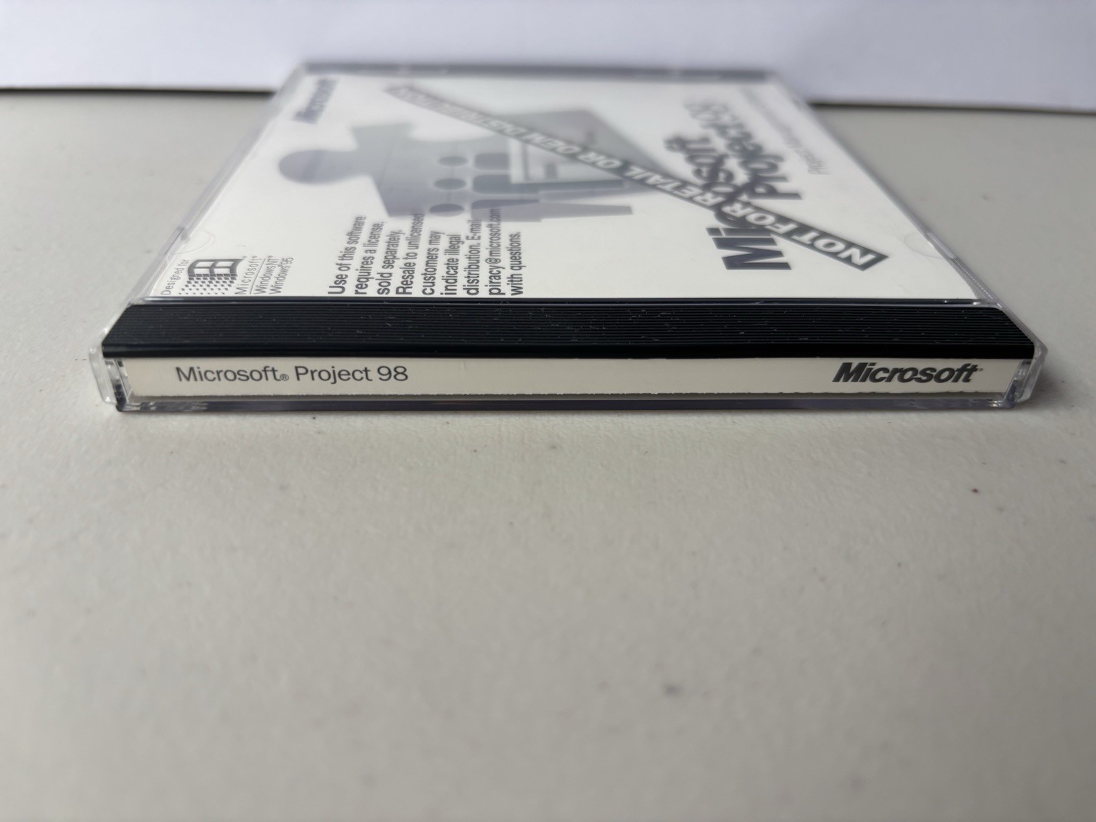 Microsoft Project 98 Software With CD Product Key Included – Near Mint Disc!