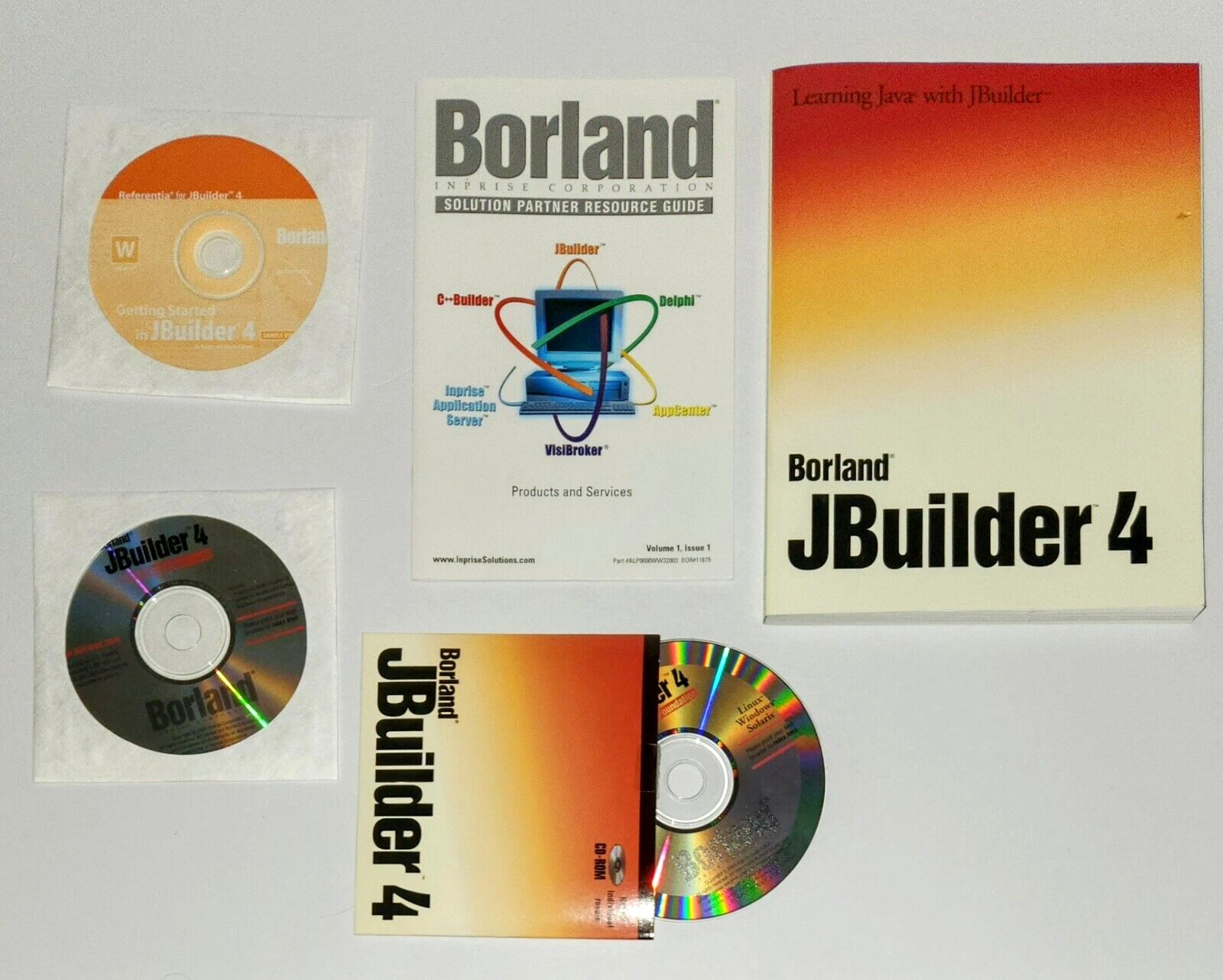 Borland JBuilder 4 Foundation Pure Java Visual Development CD-ROM Windows TESTED