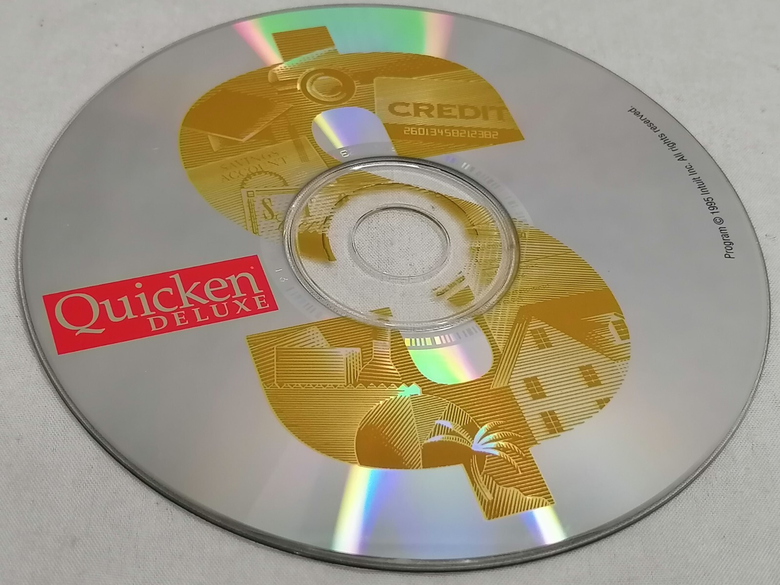Vintage 1995 Quicken Deluxe Software CD