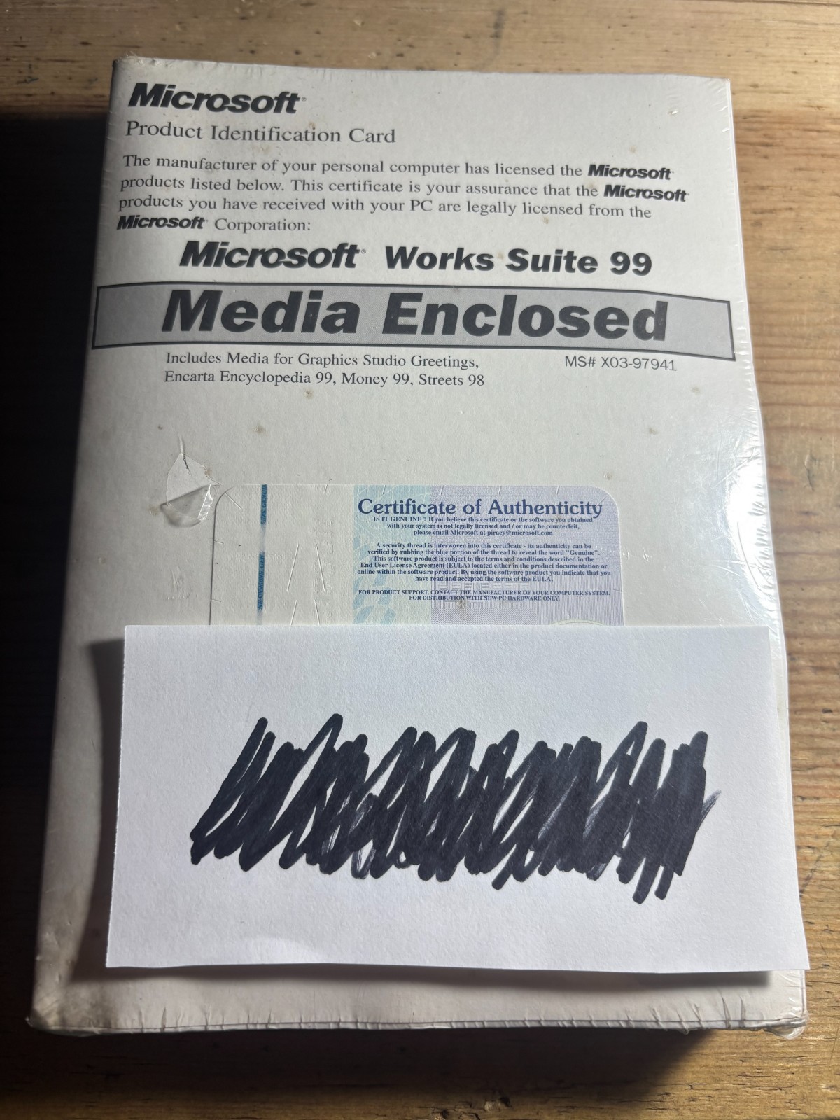 NEW SEALED Vtg. 1998 Microsoft works Suite 99 4-Disc Set + Manual