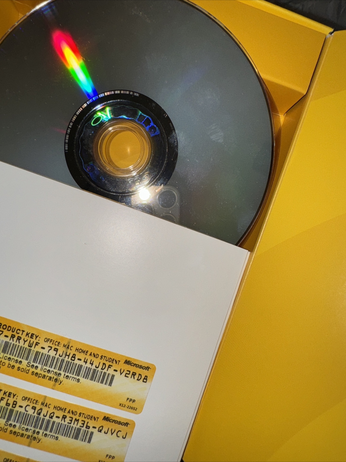 Microsoft Office 2008 Home & Student Edition for Mac w/ 3 Product Keys