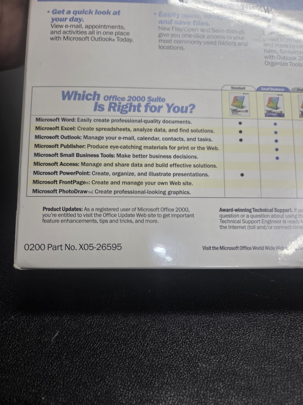 Microsoft Office 2000 Standard 021-02655. New Unopened