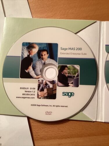 BRAND NEW WITH LICENSE KEYS Sage MAS90 MAS200 Extended Enterprise Suite. DVDs.