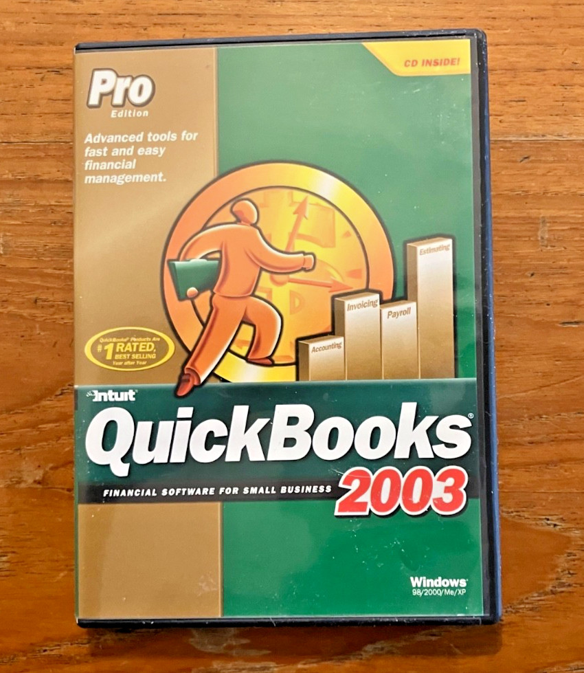 Intuit QuickBooks Pro 2003 for Small Business w/Key Code, user manuals