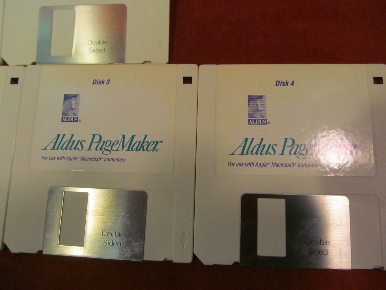 1990 ALDUS PAGEMAKER VERSION 4.0 PLUS UPDATE 3.5″ DISKS APPLE MACINTOSH