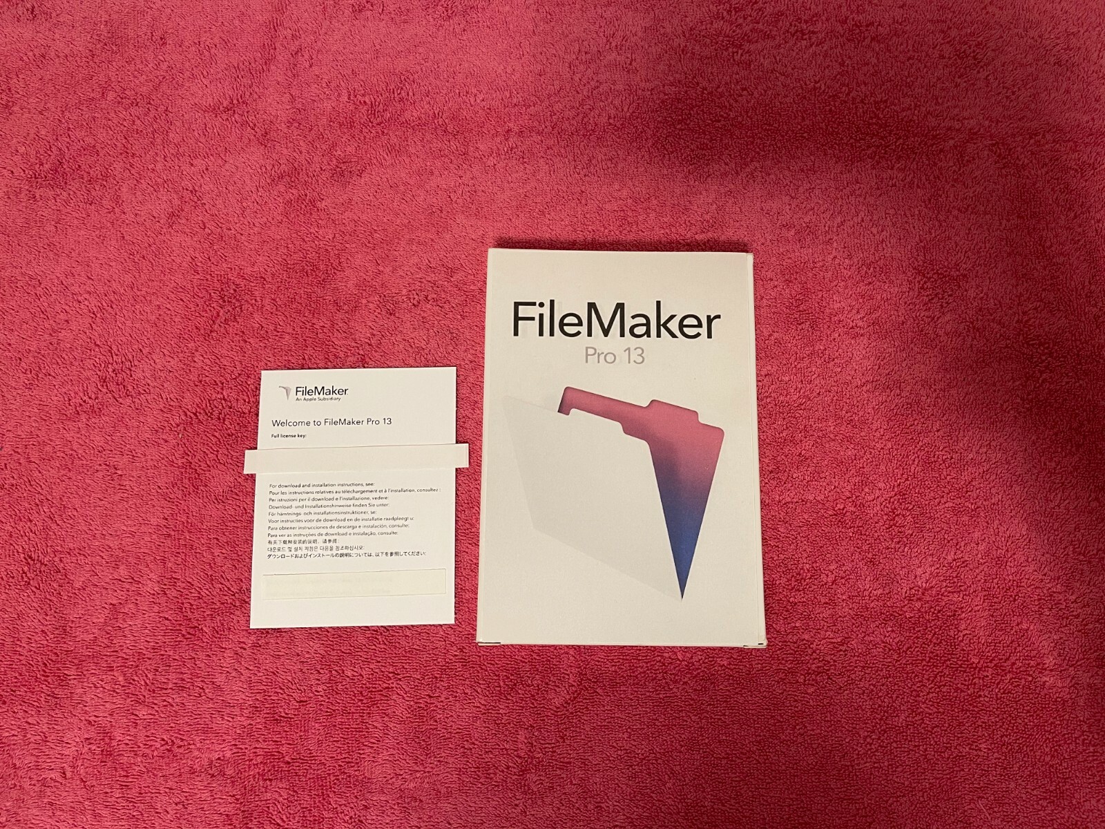 FileMaker Pro 13 License Key Card for Mac & Windows, FULL VERSION, Free Shipping