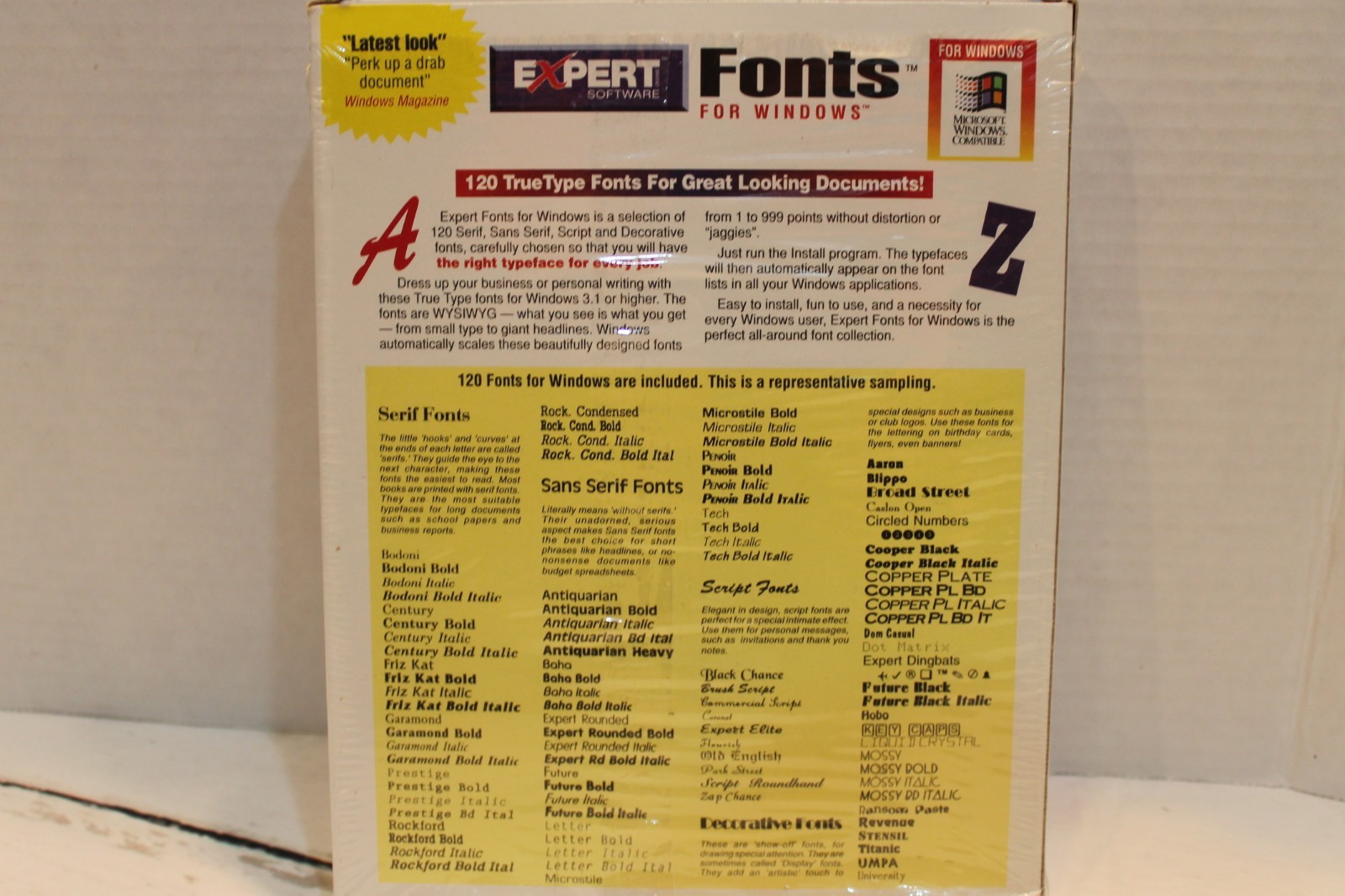 Vintage Expert Software Fonts Windows PC Computer on 3.5″ Floppy
