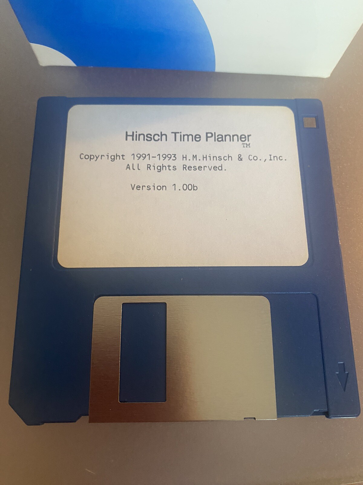 13) Vintage Hinsch Time Planner Version 1.00b 3.5″ Floppy Disk VHTF Vintage Pc