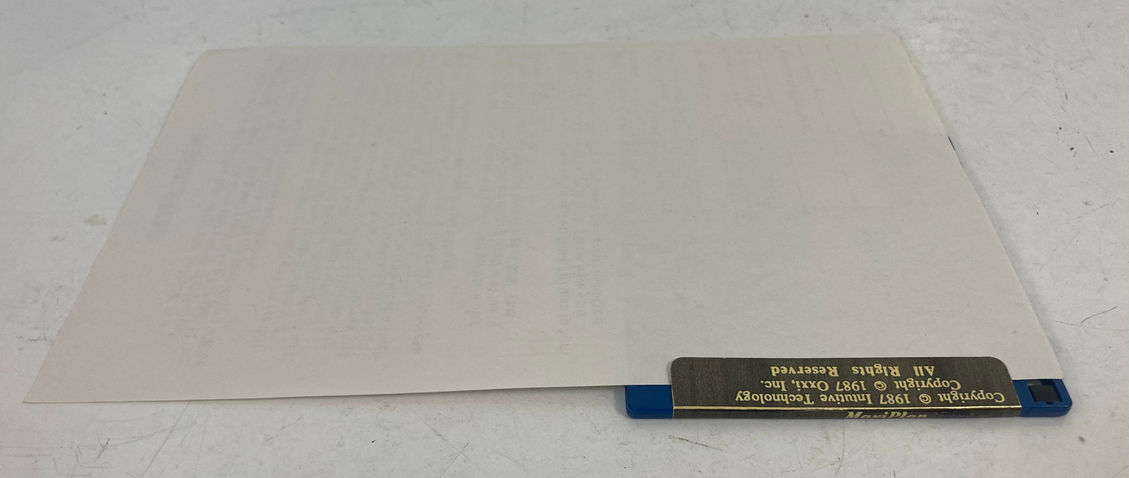 Amiga Maxiplan Program Vintage Software Maxisoft Spreadsheet Analysis