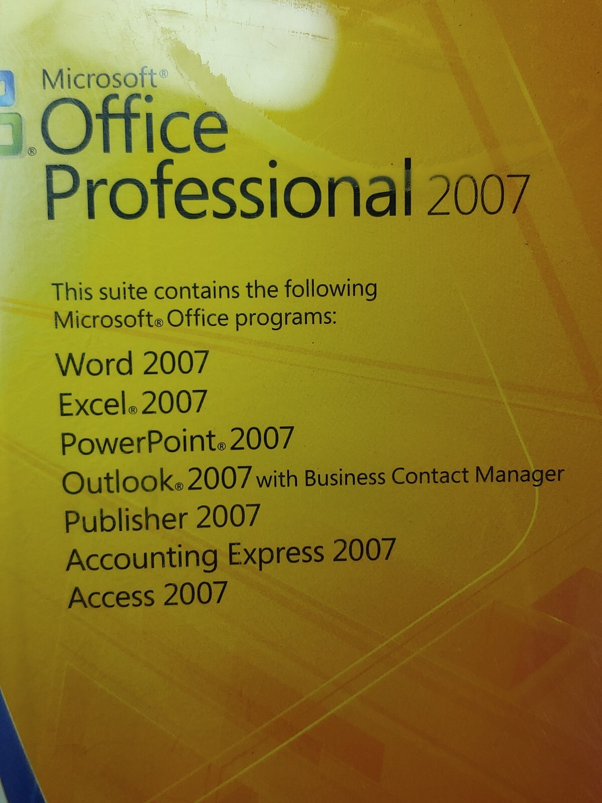 Microsoft Office Professional 2007 – Upgrade Genuine Preowned & Complete W/ Key