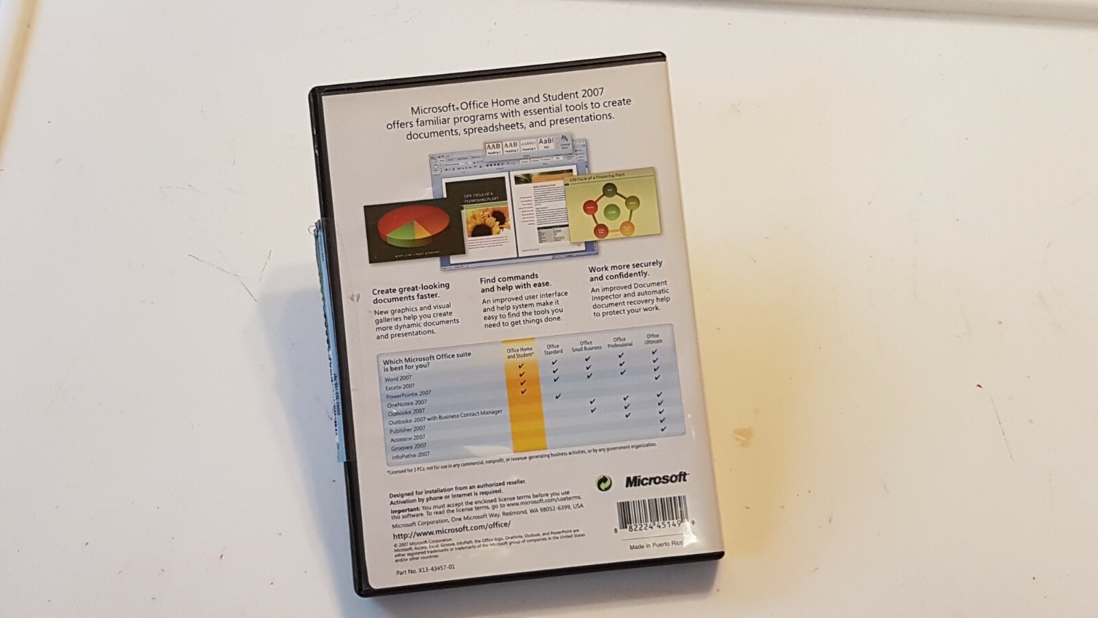 Microsoft Office Home and Student 2007 for Microsoft (79G00007)