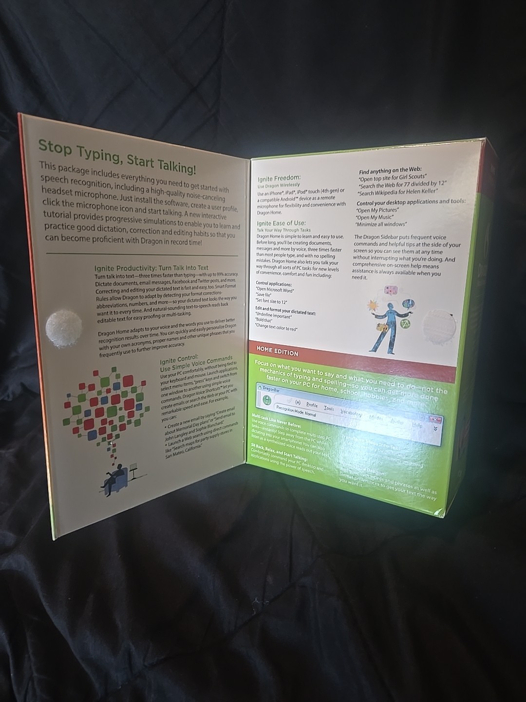 Dragon Naturally Speaking Home Edition Speech Recognition Version 12 – BRAND NEW