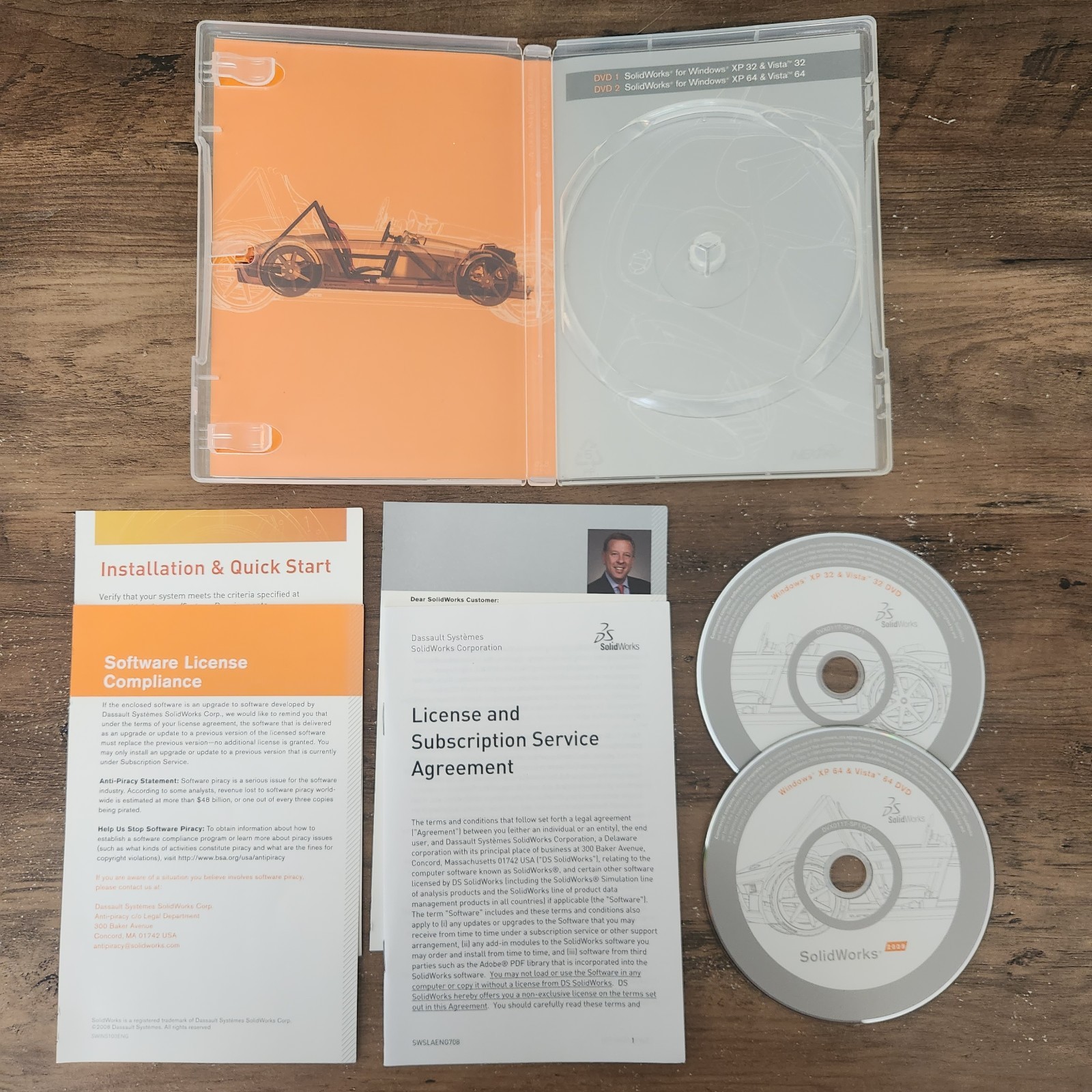 Lot Solidworks 2009 2010 2013 CAD Software 32 & 64 Bit DVD No Serial/Key Code