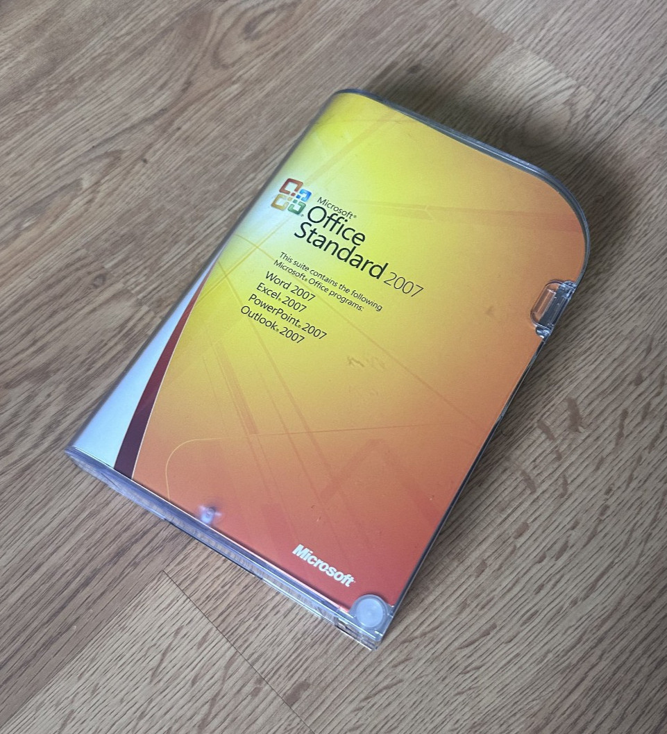Microsoft Office Standard 2007 Word Excel Outlook PowerPoint With Product Key