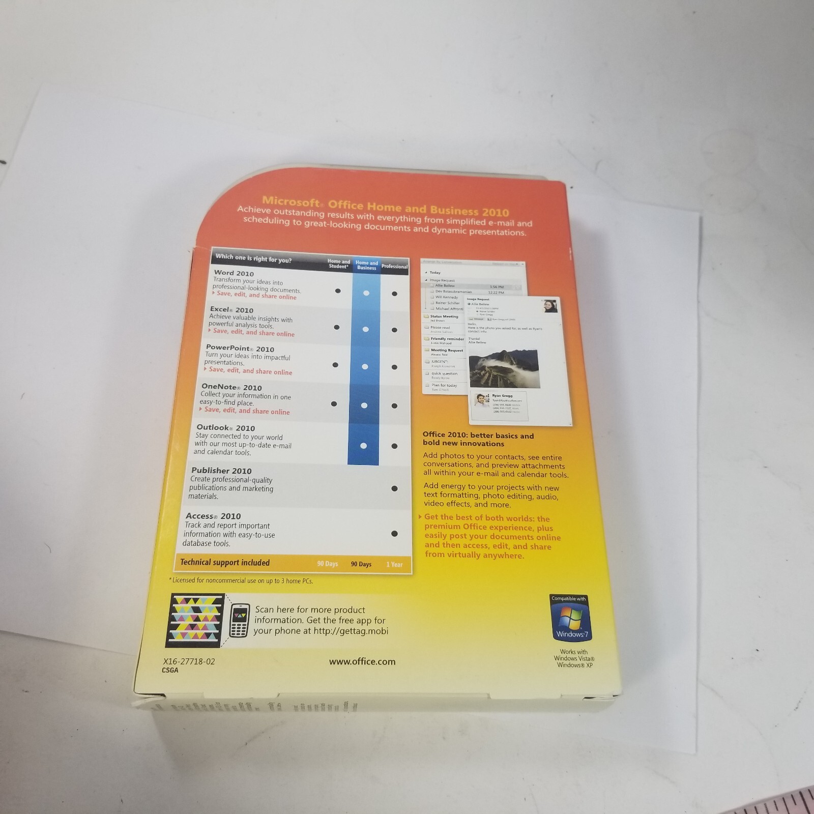 MS Microsoft Office 2010 Home and Business
