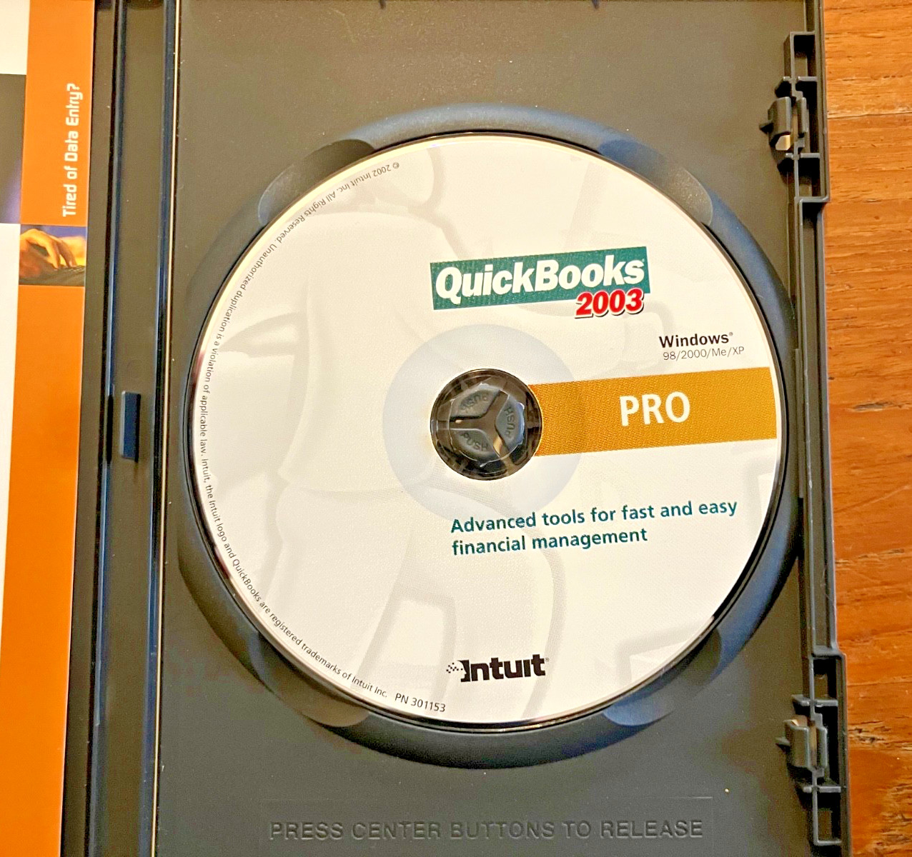 Intuit QuickBooks Pro 2003 for Small Business w/Key Code, user manuals