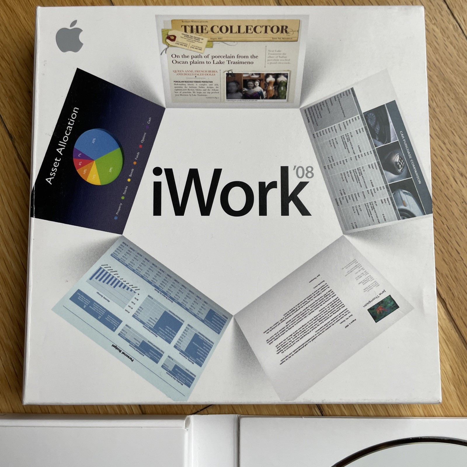 Apple iWork ’08 2008 Family Pack Macintosh Software Numbers Pages W/ Serial Num