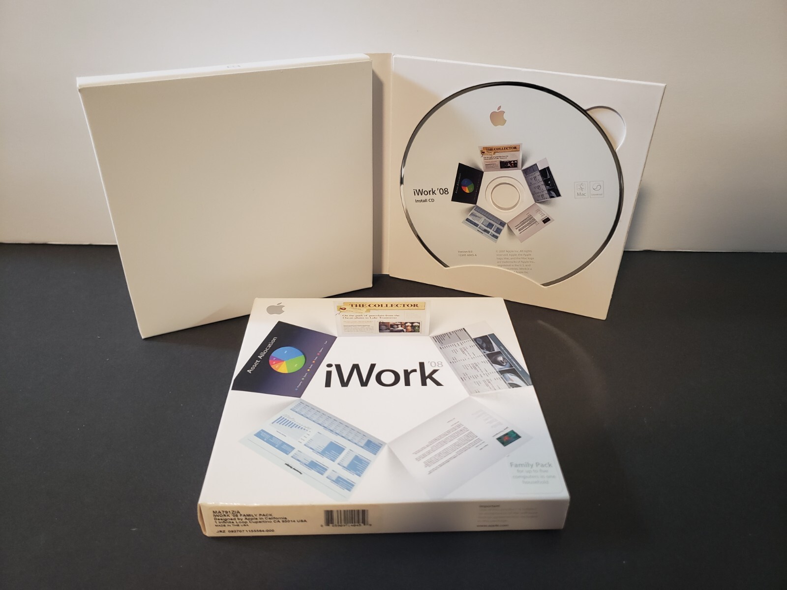 Apple iWork ’08 2008 Family Pack Retail Box MA791Z/A EUC