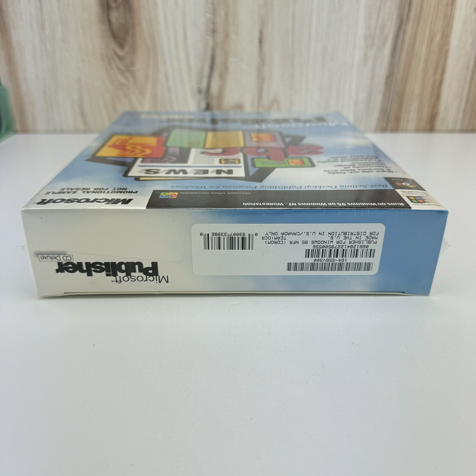 Microsoft Publisher CD Deluxe Windows 95 PC Big Box Software CDROM NEW SEALED