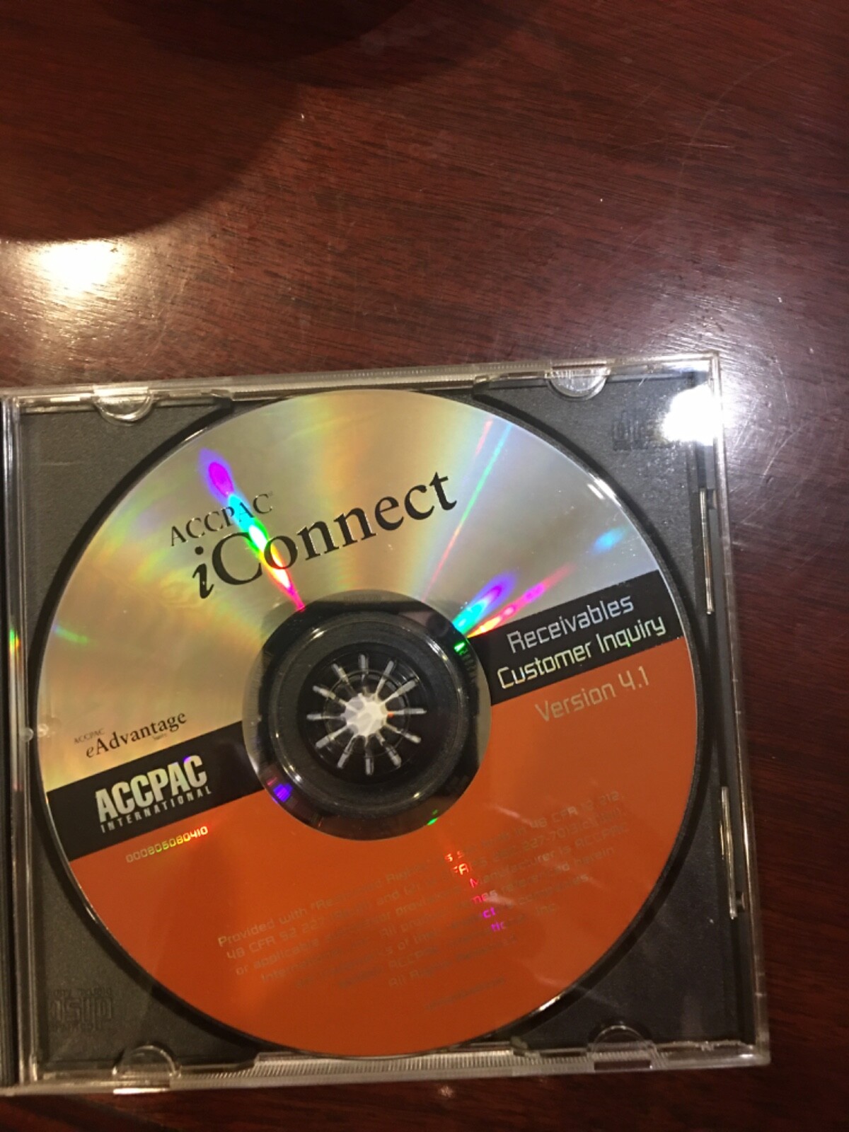 Brand New. Unused CD. ACCPAC iConnect Receivables Customer Inquiry V4.1