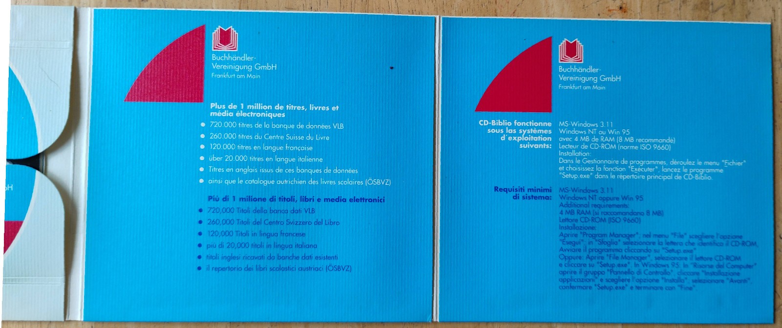 Titles, books, and electronic media, 1 million in English and German