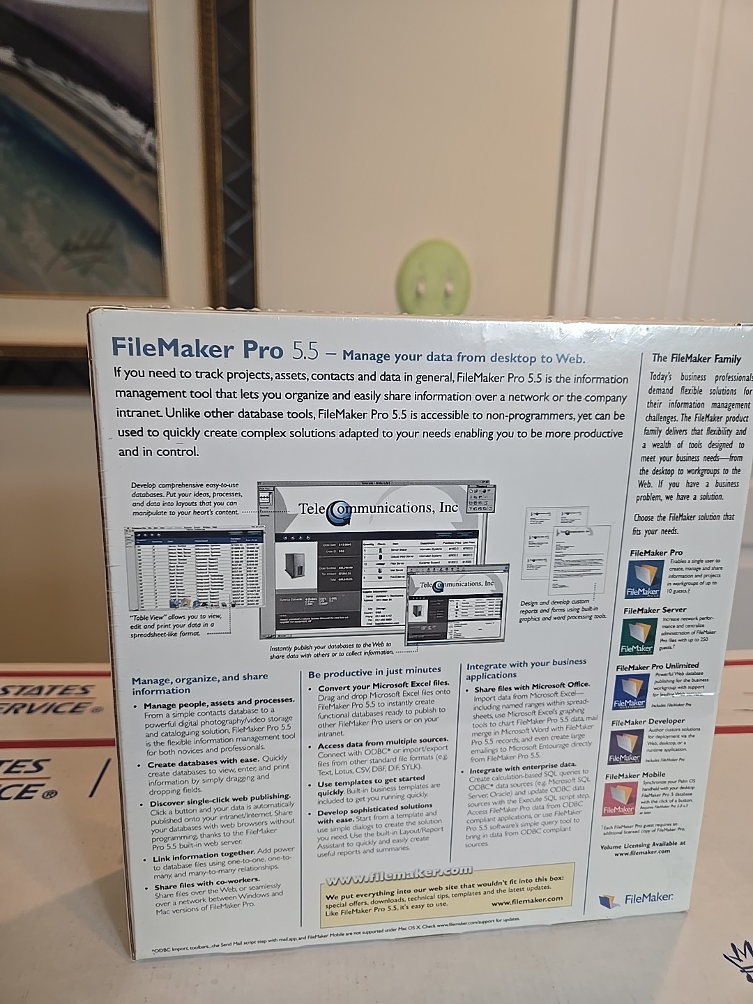 FILEMAKER PRO 5.5 For Mac, New, Sealed