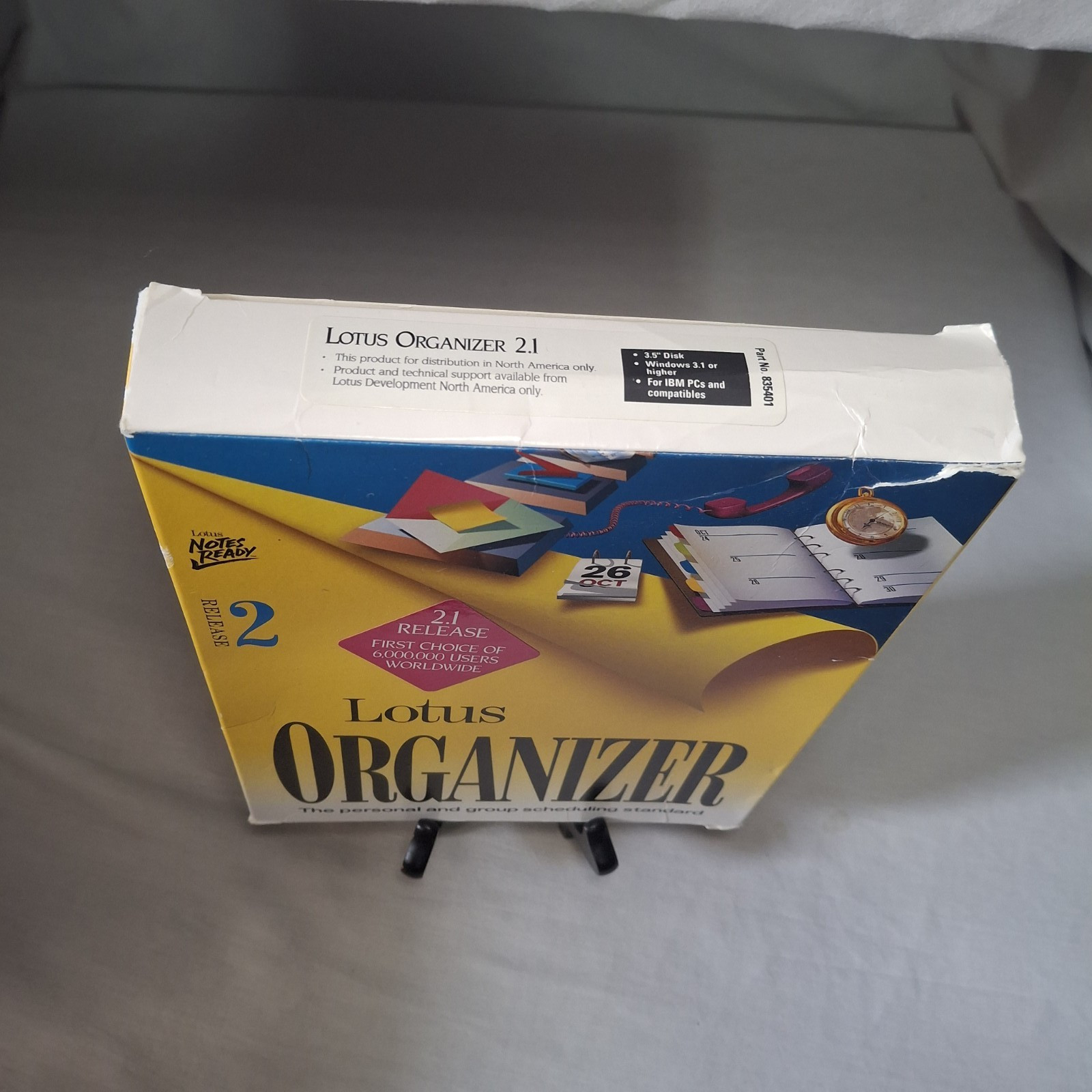Lotus Organizer 2.1 Release 2 Big Box IBM/Windows 3.1 Complete Floppy Software