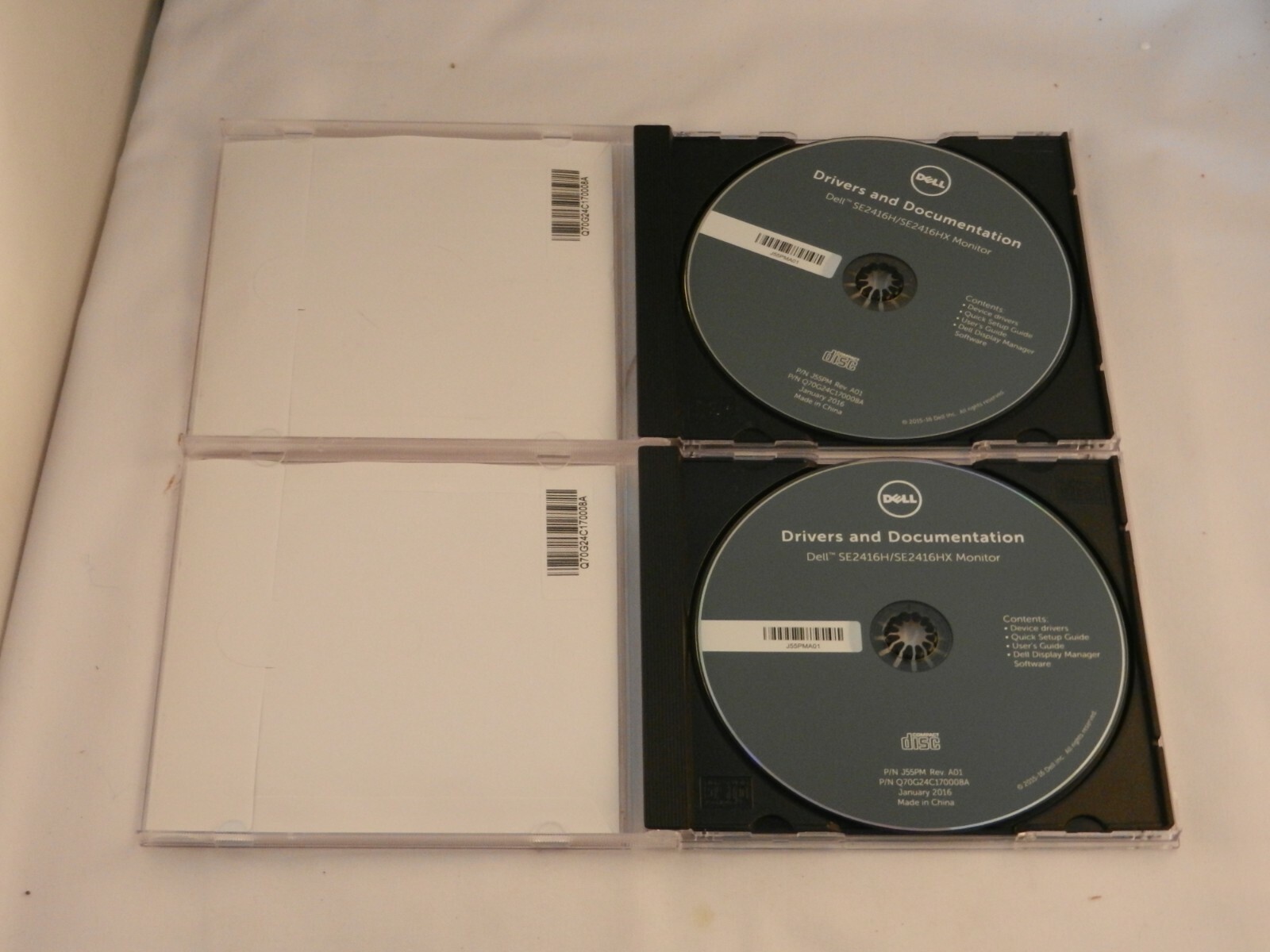 DELL DRIVERS & DOCUMENTATION CD – REVISION AO1 – 2 DISCS