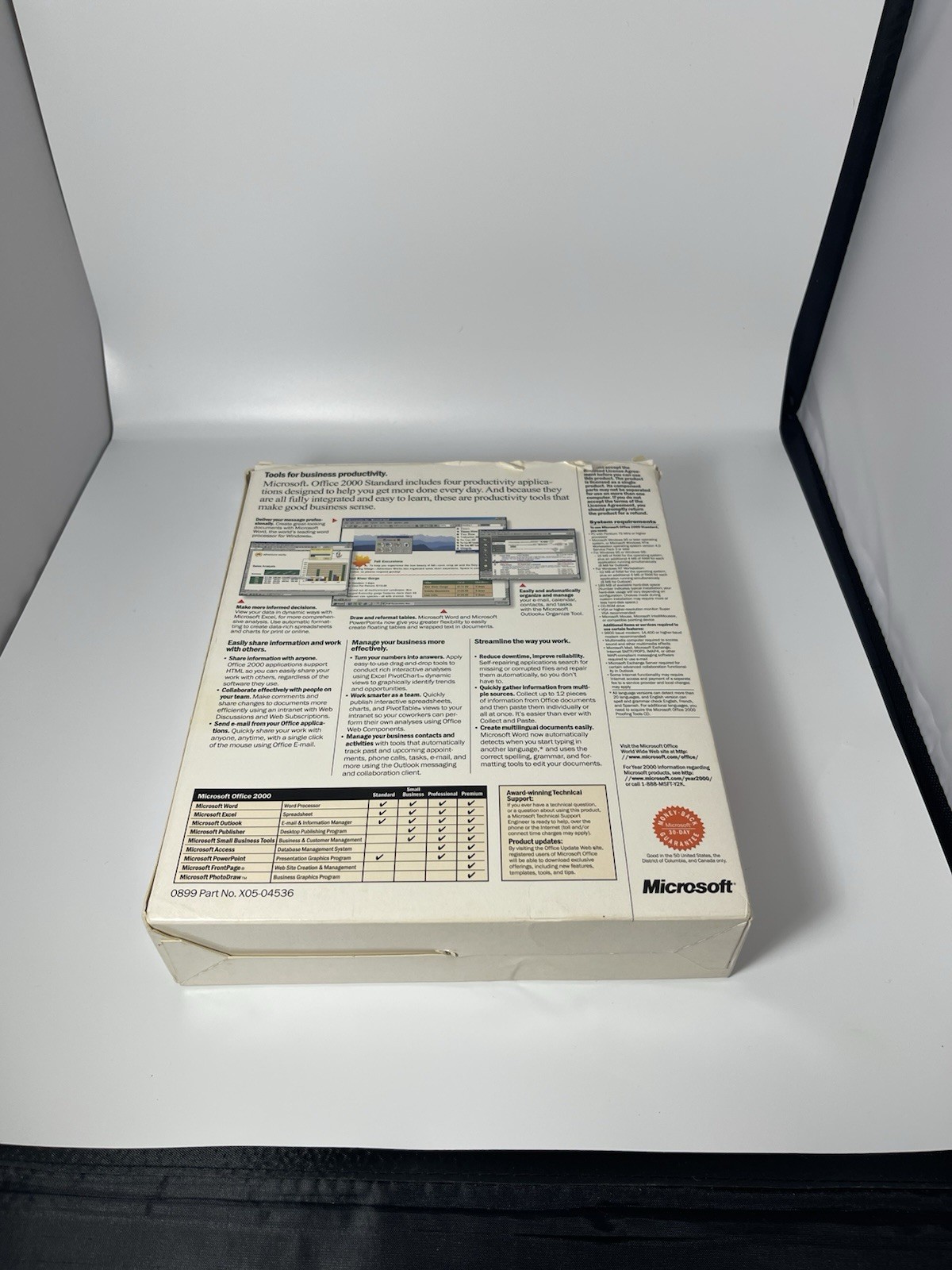 Microsoft Office 2000 Standard w/Special Upgrade – Word-Excel-Outlook-PowerPoint