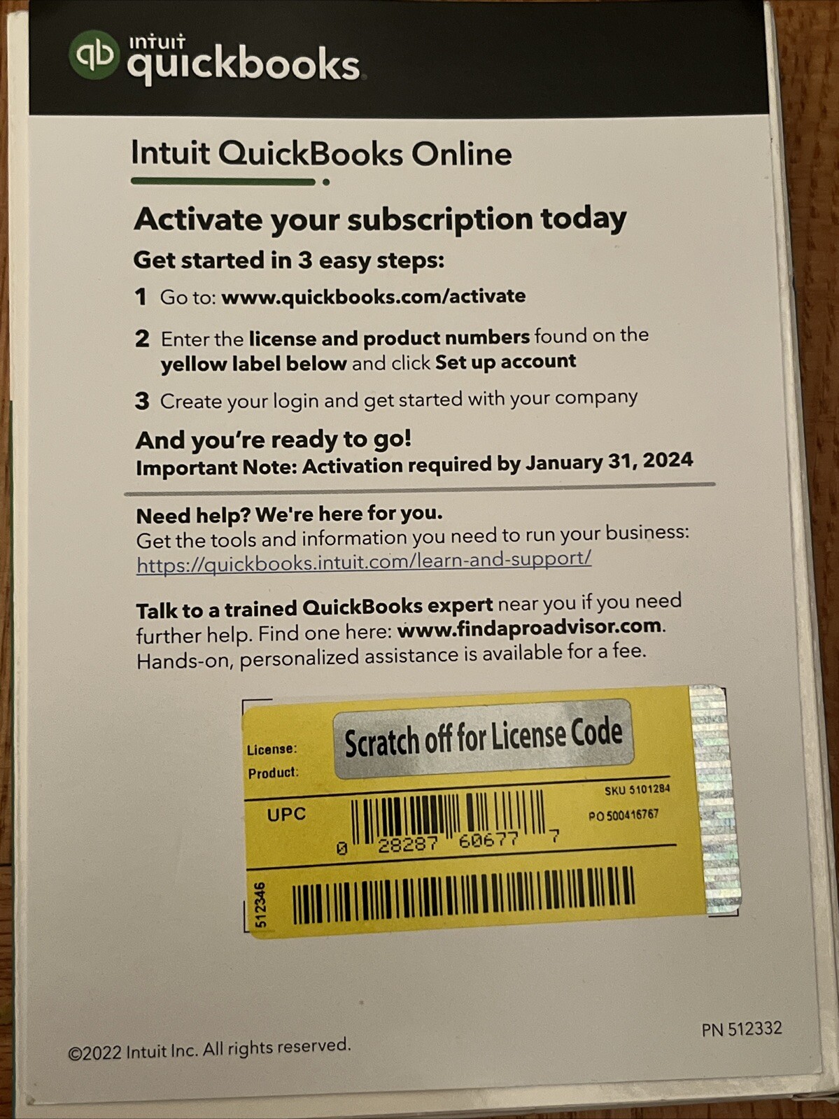 QuickBooks Essentials Small Business Cloud Accounting 1 Year Subscription