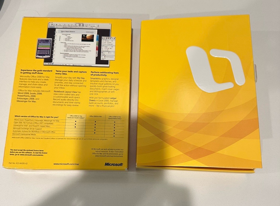 Microsoft Office 2008 Home & Student Edition 2008 for Mac W 3 product keys