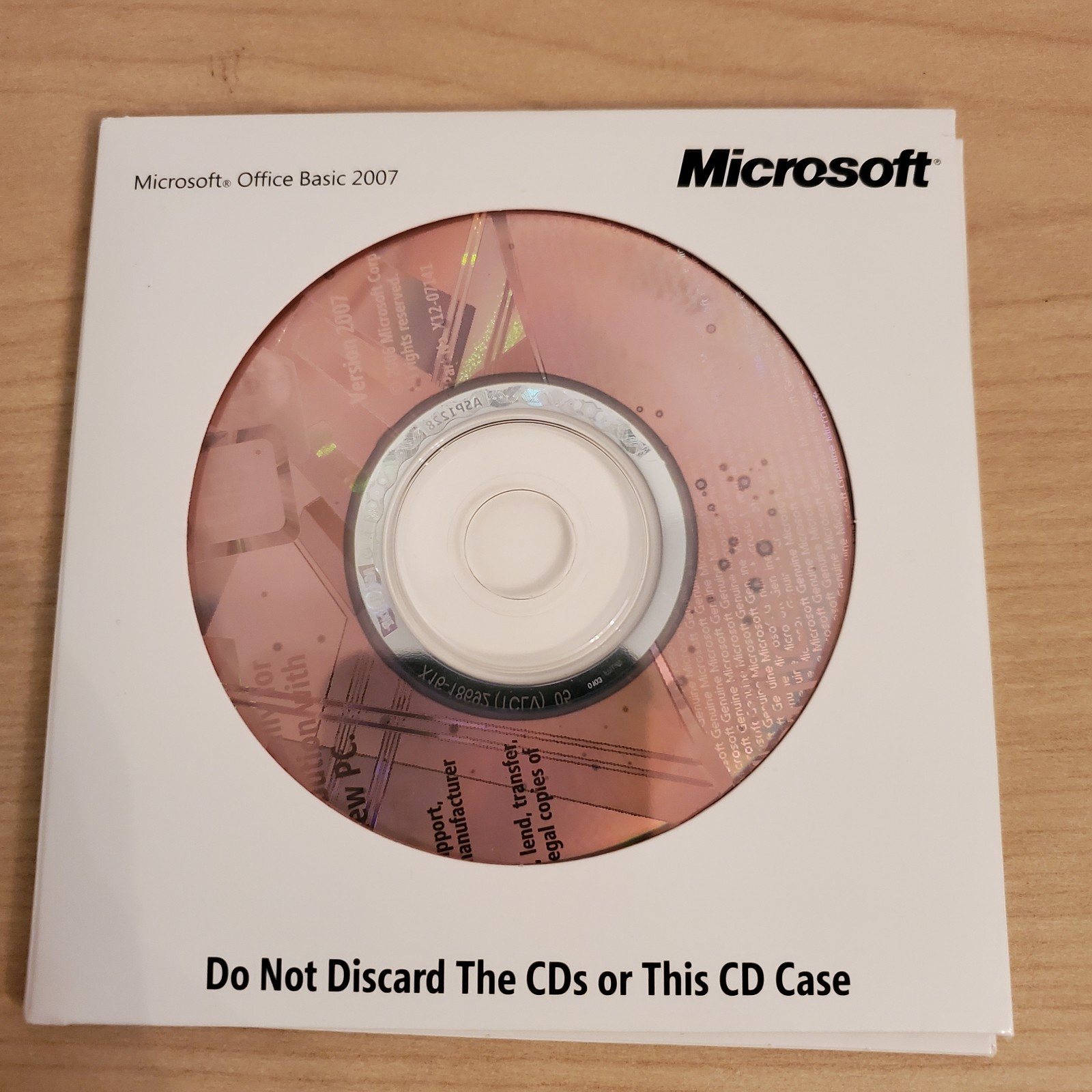 Microsoft Office Basic WORD, EXCEL, OUTLOOK 2007 Full Version OEM